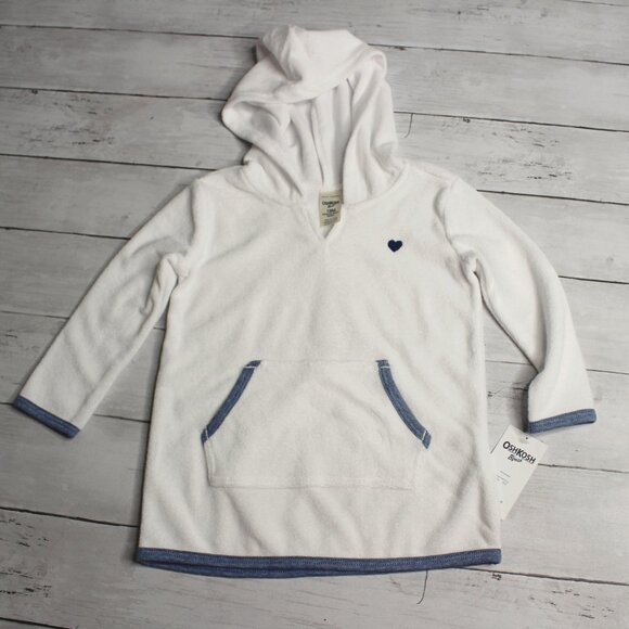Oshkosh Infant Baby Boy's Beach Cover Up Size 18 Mo Terry Cloth Hooded - Picture 1 of 5